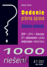 1000 riešení č. 6-7 / 2022 - Dedičské právo, Daňové výdavky