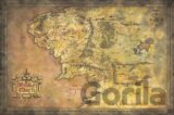 Plagát The Lord Of The Rings: Map Of Middle Earth