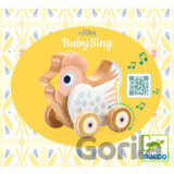 BabySing: drevená sliepočka na tlačenie s melódiou