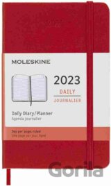 Moleskine – 12-mesačný denný červený diár 2023
