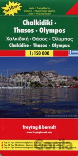 Chalkidiki, Thasos, Olympos 1:150 000