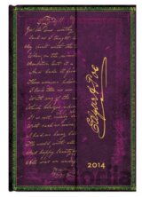 Paperblanks - Poe, Tamerlane 2014 (12-mesačný diár, mini, týždenný, horizontálny)