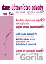 Dane, účtovníctvo, odvody č. 8/2022 bez chýb, pokút a penále