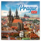 Poznámkový nástěnný kalendář Prague 2023