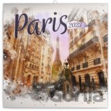 Poznámkový nástěnný kalendář Paris 2023