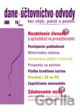 Dane, účtovníctvo, odvody 10/2013