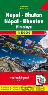 Nepál - Bhutan 1:800 000