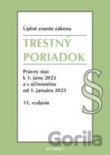 Trestný poriadok. Úzz, 11. vyd., 6/2022