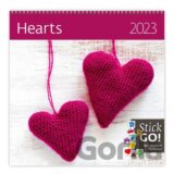 Kalendář nástěnný 2023 - Hearts, plánovací