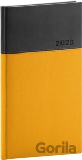Kapesní diář Dado 2023, žlutočerný