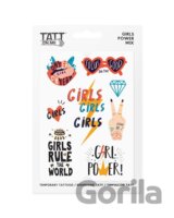 TATTonMe Vodeodolné dočasné tetovačky pre dievčatá Girls Power mix