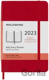 Moleskine – 12-mesačný denný červený diár 2023