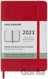 Moleskine – 12-mesačný plánovací červený diár 2023