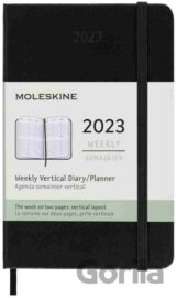 Moleskine – 12-mesačný vertikálny čierny diár 2023