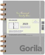 Moleskine – 12-mesačný špirálový sivý diár 2023