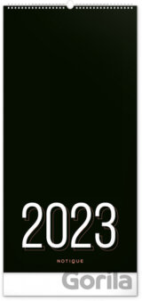 Plánovací kalendář Černý 2023 - nástěnný kalendář