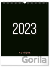 Nástěnný plánovací kalendář Černý 2023