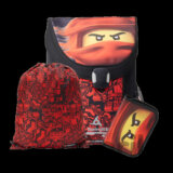 LEGO Ninjago Red EASY - školská aktovka, 3 dielny set