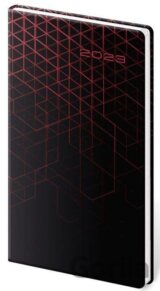 Diář 2023 Vario - Red design, týdenní, kapesní
