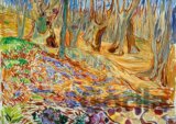 Edvard Munch - Elm Forrest in Spring, 1923