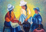 Louis Toffoli - Femmes à la Potiche Bleue, 1977