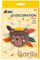 3D dekorace na zeď - Medvěd