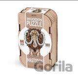 Drevenné puzzle – mamut veľkosť M drevený box