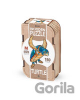 Drevenné puzzle – korytnačka veľkosť M v drevenom boxe