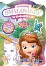 Tvarované omalovánky se samolepkami - Sofie první
