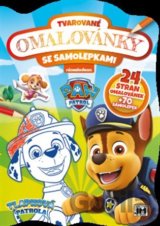 Tvarované omalovánky se samolepkami - Tlapková patrola