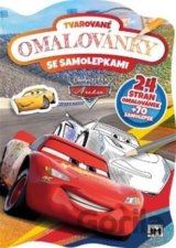 Tvarované omalovánky se samolepkami - Auta