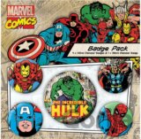 Set 5ks odznakov Marvel: Retro Hulk