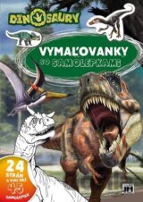 Vymaľovanky so samolepkami - Dinosaury (A4)
