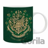 Harry Potter keramický hrnček 320 ml - X-MAS Hogwarts zelený