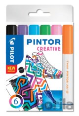 Sada 6 kusov akrylových popisovačov Pintor, (EF) extra tenký, creative