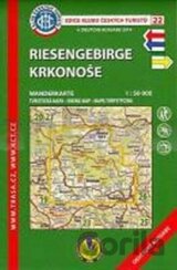 Krkonoše 1:50 000 (německy)/KČT 22N  turistická mapa