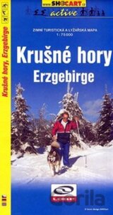 Krušné hory - zimní mapa