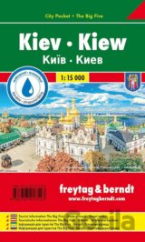 Kyjev 1:10.000 mapa kapesní lamino / Kiev Pocket City Map