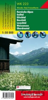 WK 223 Karnische Alpen, Gailtal, Gitschtal, Nassfeld, Lesachtal, Weissensee, Oberdrautal, Wanderkarte 1:50.000/mapa