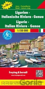 Ligurien, Italienische Riviera,Genua/Ligurie, Italská riviéra 1:150T/automapa