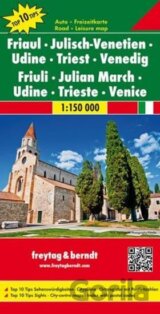 Friaul-Julisch-Venetien, Udine, Triest, Venedig/Furlansko-Julské Benátsko, Udine 1:150T/automapa