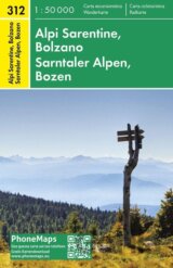 PhoneMaps 312 Wander Sarntaler Alpen, Bozen 1:50 000 / Turistická mapa