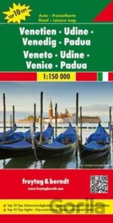 Venetien-Udine-Venedig-Padua/Benátsko, Udine, Benátky,Padova 1:150T/automapa
