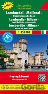 Lombardei, Mailand, Oberitalienische Seen/Lombardie,Miláno,Hornoitalská jezera 1:150T/automapa