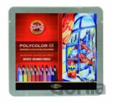 Koh-i-noor pastelky umělecké POLYCOLOR kreslířská sada 48 ks v plechové krabičce