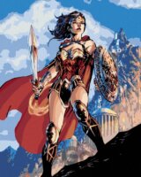 Malování podle čísel: Wonder Woman - meč a štít