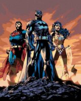 Malování podle čísel: Wonder Woman - WONDER WOMAN, BATMAN A SUPERMAN