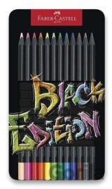 Pastelky Black Edition set plech 12 farebné