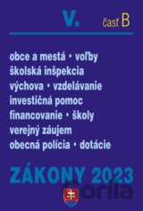 Zákony 2023 V/B  - Školstvo, Obce