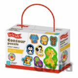 Obrysové puzzle Halves. Divoká zvierata